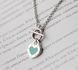 925 Sterling Silver Heart Necklace with Enamel