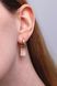 Drop Vyshyvanka Earrings in 14K/585 Rose Gold with Enamel