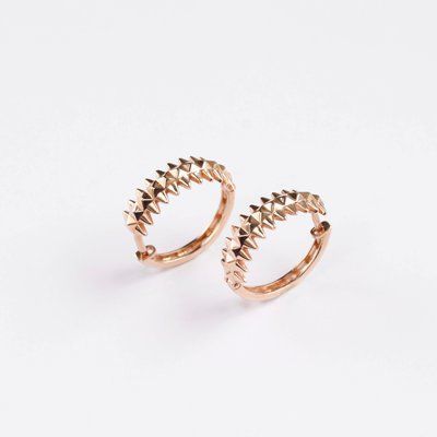 Hoop Earrings in 14K/585 Rose Gold