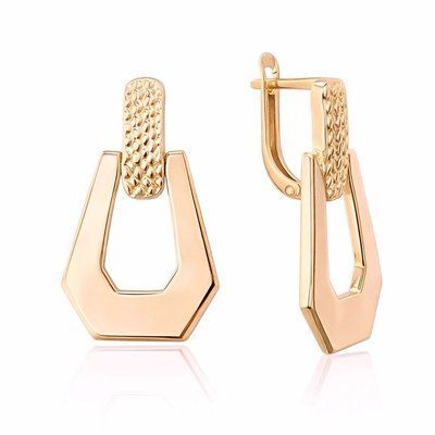 Drop Earrings in 14K/585 Rose Gold