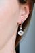 925 Sterling Silver Drop Clover Earrings with Mother of Pearl and Cubic Zirconia