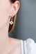 925 Sterling Silver Drop Clover Earrings with Mother of Pearl and Cubic Zirconia