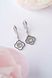 925 Sterling Silver Drop Clover Earrings with Mother of Pearl and Cubic Zirconia