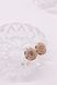 Cufflinks Tryzub in 14K/585 Rose Gold with Cubic Zirconia