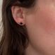 Clover Stud Earrings in 14K/585 Rose Gold with Agate